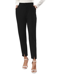 Black Direct Factory Supply Knitting Pantalones y pantalones de mujer para uso regular Disponible al mejor precio de Indian Boutique - Product Image 2