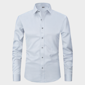 เสื้อเชิ้ตแขนยาวลำลองสำหรับผู้ชาย, เสื้อเชิ้ตสไตล์ธุรกิจผ้าฝ้ายมีกระดุมพิมพ์ลายถักเสื้อผ้าแนวสตรีทไซส์ XL 6XL - Product Image 2