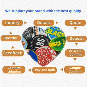 Patch en caoutchouc PVC 3D avec crochet, patch uniforme à <span class=keywords><strong>coudre</strong></span> ou à repasser, tissu en feutre doux, logo personnalisé OEM - Product Image 5