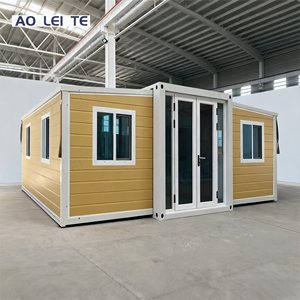 Casas <span class=keywords><strong>de</strong></span> contenedores extendidas con estructura <span class=keywords><strong>de</strong></span> acero al por mayor, adecuadas para dormitorios u oficinas temporales en obras <span class=keywords><strong>de</strong></span> construcción - Product Image 1