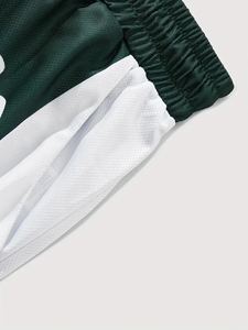 Short de gym en coton avec logo personnalisé pour hommes Vente en gros Haute qualité Noir décontracté uni avec tissu en maille et techniques d'impression - Product Image 3