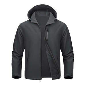 Veste polaire d'hiver chaude softshell pour homme de couleur unie à personnaliser avec sérigraphie brodée et impression numérique par sublimation - Product Image 4