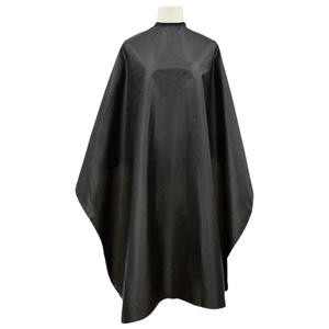 Capa de Peluquería de PU Resistente al Agua, Negra, para Uso en Salón - Product Image 1