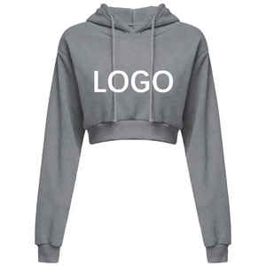 Sudadera Corta con Capucha y Logotipo Personalizado, Talla Americana, para Mujer, Estilo Holgado, Fabricación 2026 - Product Image 4