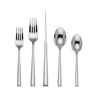Ensemble de couverts en acier inoxydable Longevity, poignées design, résistant à la rouille et aux taches, qualité supérieure pour les repas quotidiens et les fêtes - Product Image 4