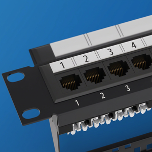 แผงแพทช์เน็ตเวิร์ก 24 พอร์ต Cat6 RJ45 ทองแดงป้องกันสัญญาณรบกวน แบบติดตั้งบนแร็ค สำหรับการเดินสายในศูนย์ข้อมูล - Product Image 2