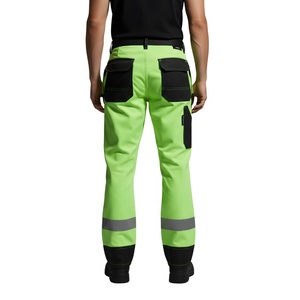 Wholesale Lightweight Cotton Unisex Clothing Hi Vis Safety Workwear Trousers Pants High Quality Customized Road Safety - Product Image 3