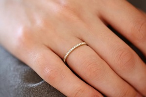 แหวนแต่งงานเพชรเม็ดกลมสีโรสโกลด์สีเหลืองและสีทอง10K 14K - Product Image 6