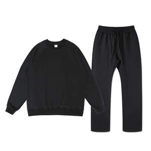 Pantalons baggy survêtements pantalons de survêtement poids lourd manches raglan blanc pull pantalons de survêtement ensemble imprimé polaire survêtement - Product Image 2