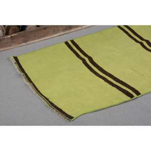 Alfombra turca Vintage moderna de 26X45 pies, verde, marrón, patrón abstracto, Material de lana, respaldo de látex, área grande para vivir, nuevo lanzamiento - Product Image 5