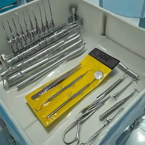 Le kit d'hygiène buccale dentaire en acier inoxydable de haute qualité 3 pièces comprend une sonde de pince à épiler miroir - Product Image 2