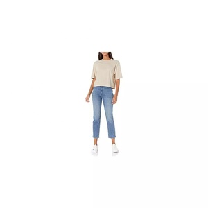 T-shirts à manches courtes 100% coton pour femmes, coupe ample, personnalisé, votre marque, impression de logo, t-shirts pour femmes, vente en gros - Product Image 5