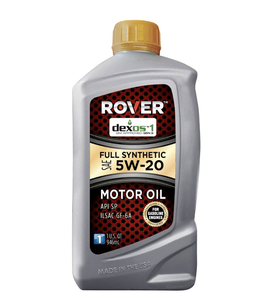 Lubricante Automotriz Antidesgaste ROVER Dexos1 GEN 3, Aceite de Motor Sintético Completo SAE 5W-20, Paquete de 6, 1 Cuarto de Galón - Product Image 1