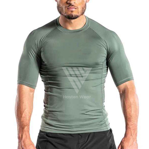 T-shirts de sport de haute qualité à prix imbattables, rashguards pour l'entraînement et la pratique du BJJ, rashguard à manches courtes en faible quantité minimale de commande - Product Image 6