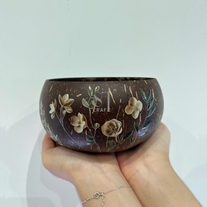 Vietnamese Coconut Shell Bowl for Smoothie <b>Yogurt</b> 3D painted for 2026 Serving Bowls for Kitchen Use Made Viet Nam - Product Image 3
