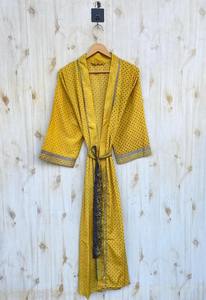 ชุดกิโมโนผ้าไหมหรูหราสำหรับผู้หญิงชุดคลุมแบบโบฮีเมียนโบฮีเมียนความยาวเต็มรูปแบบน้ำหนักเบาสำหรับฤดูร้อน - Product Image 4