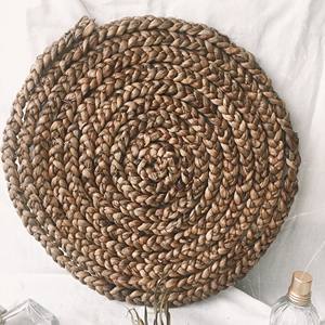 Handmade water hyacinth table plate <b>mats</b> luxury dining decorations wholesale serving <b>place</b> <b>mat</b> - Product Image 2