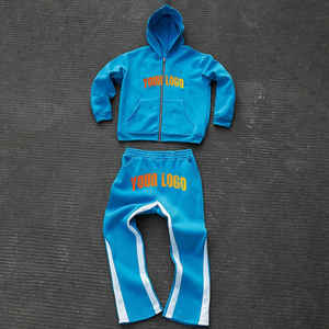 Chándal para entrenamiento de invierno y jogging Patrón sólido Ropa deportiva estampada transpirable para hombres a precio mayorista - Product Image 1