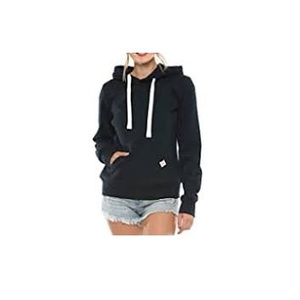 Amazon hot-Sudadera de lana de terciopelo para mujer, Jersey informal de manga larga con bordado de chenilla, capucha de gran tamaño, calidad personalizada - Product Image 5