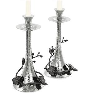 Juego de 2 lujosos candelabros chapados en plata para bodas, banquetes, hoteles y decoraciones navideñas, nuevo diseño - Product Image 1