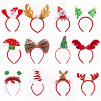 Serre-têtes de Noël, adorables décorations de chapeaux de Noël, idéales pour des fêtes amusantes et festives, parfaits pour les cadeaux de Noël et les photomaton.
