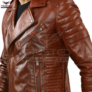 Fabricación profesional Chaqueta de cuero de motocicleta de secado rápido transpirable Estilo formal Precio barato para hombres - Product Image 2