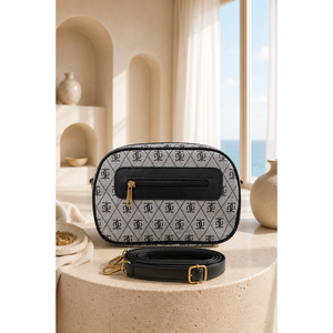 Bolso de mano y hombro de doble compartimento, gris, accesorio de ropa - Product Image 1