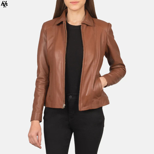 แจ็กเก็ตหนังสำหรับใส่นอกบ้านแบบลำลองระบายอากาศได้ดีขนาดพลัสไซส์ - Product Image 1