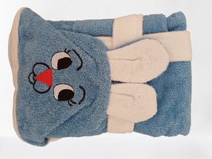 Serviette pour enfants en coton turc Peignoir Robe de chambre avec chapeau Plage, salle de bain, piscine, options de couleur à usage domestique Option de taille - Product Image 4