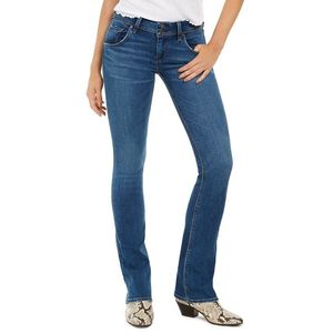 Jeans Hudson da Donna Modello Beth Baby Bootcut a Vita Alta in Denim Blu - Stile Semplice Lavabile - Product Image 1