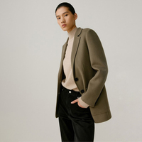 Jas Blazer wanita, mantel Formal bisnis mewah kualitas tinggi musim gugur dan musim dingin