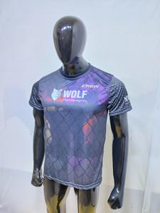 Hot Custom Poliéster Mezcla de algodón Camisetas para hombres Sublimación Impreso Camisetas Hombres Gimnasio Slim Fit Camisas O-cuello de secado rápido - Product Image 3