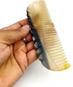 Peine de pelo con mango de cuerno de diseño personalizado para mujer para uso doméstico Precio - Product Image 1
