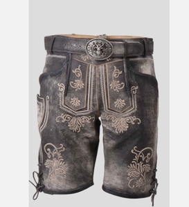 Pantalones cortos de gamuza de cabra personalizados para hombre, novedad en pantalones cortos bávaros Lederhosen - Product Image 1