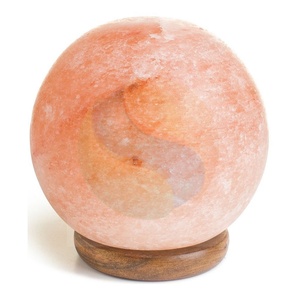 Lámpara de bola de sal roja de alta calidad, lámpara de bola hecha a mano de sal de roca, para las empresas de la ciudad - Product Image 1
