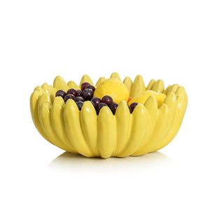 Bol à <span class=keywords><strong>fruits</strong></span> pour comptoir <span class=keywords><strong>de</strong></span> cuisine-<span class=keywords><strong>Corbeille</strong></span> à <span class=keywords><strong>fruits</strong></span> <span class=keywords><strong>en</strong></span> <span class=keywords><strong>céramique</strong></span> <span class=keywords><strong>en</strong></span> forme <span class=keywords><strong>de</strong></span> banane <span class=keywords><strong>de</strong></span> 10 pouces, bol à clé pour table d'entrée - Product Image 1