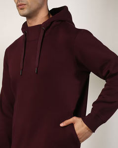 Sweat à capuche pour hommes sur mesure coupe ample tenue décontracté d'hiver lourd et surdimensionné avec logo brodé OEM/ODM sérigraphie personnalisée - Product Image 2