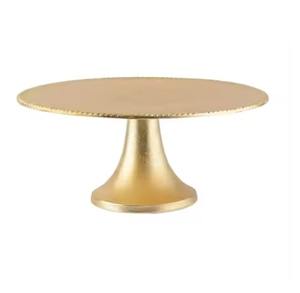 Plateau à gâteau en métal poli brillant Centre de table de mariage de luxe Support à gâteau à trois étages en métal Support à gâteau décoratif - Product Image 6