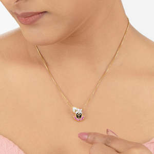 Colgante Religioso Kanhaiya de Oro Fino, Amuleto para Joyería Devocional - Product Image 2