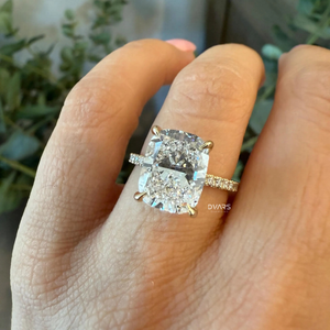 Anillo de compromiso de diamante cultivado en laboratorio para mujer elegante joyería fina para boda o diseñador nupcial anillo de corte ovalado regalo de boda - Product Image 6