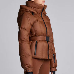 Veste d'hiver matelassée classique décontractée de haute qualité pour femmes et unisexe, épaisse, de conception extérieure, fermeture éclair, respirante, en polyester - Product Image 2