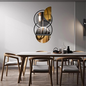 Black Metal Nature Inspired Wall <b>Art</b> Decor Handcrafted Iron Sculpture Elegant Decorative Wall Hanging for Home and Office - Product Image 6