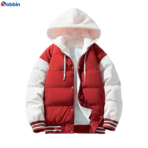 Veste matelassée unisexe de haute qualité personnalisable, veste bomber en polyester haut de gamme pour homme, veste de baseball varsity brodée, lettreman - Product Image 4