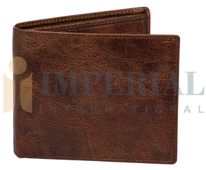Cartera de Cuero Genuino Clásica de Aspecto Personalizado con Logotipo Personalizado y Variedad de Acabados - Product Image 3