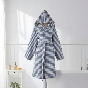 Peignoir unisexe 100% coton, best-seller, séchage rapide, vêtements de nuit d'été, tissu respirant, léger, toute l'année, fabrication ODM en Turquie - Product Image 1