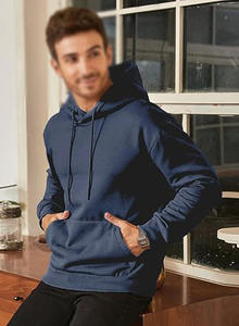 Premium <b>Men</b>’s <b>Blue</b> <b>Hoodie</b> Soft Cotton Blend Casual Wear Comfortable Sweatshirt for Winter Fashion - Product Image 4