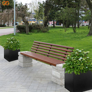 Fourniture en gros de jardinières de style américain en acier galvanisé noir de 26 pouces, écologiques et durables, pour l'aménagement paysager des hôtels et des parcs - Product Image 2