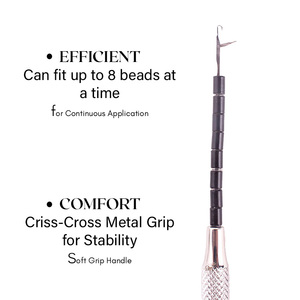 ชุดอุปกรณ์ต่อผมสแตนเลสแบบมืออาชีพ, เซ็ตอินเตอร์ตะขอและห่วง - Product Image 2