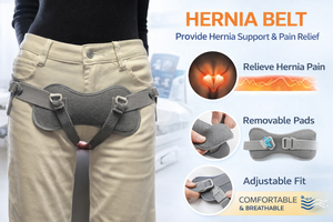 Ceinture de hernie ajustable, soutien pour hernie inguinale, pour hommes et femmes - Product Image 5