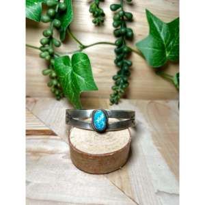 Randy Boyd Royston Fashion <b>Cuff</b> <b>Bracelet</b> with Turquoise & Sterling <b>Silver</b> Elegant & Stylish Accessory - Product Image 1